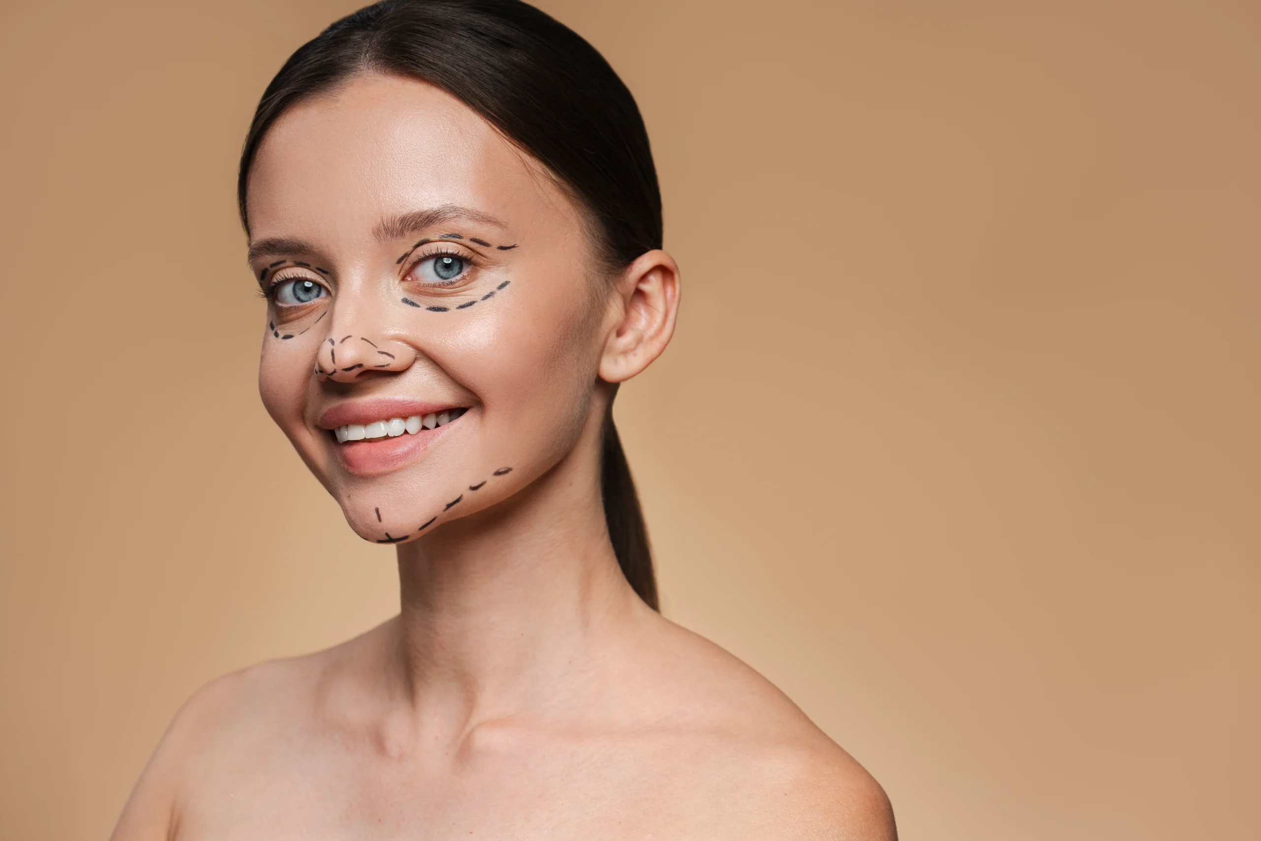 Patient being screened before plastic surgery